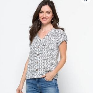 Market and Spruce Zoe button down top M